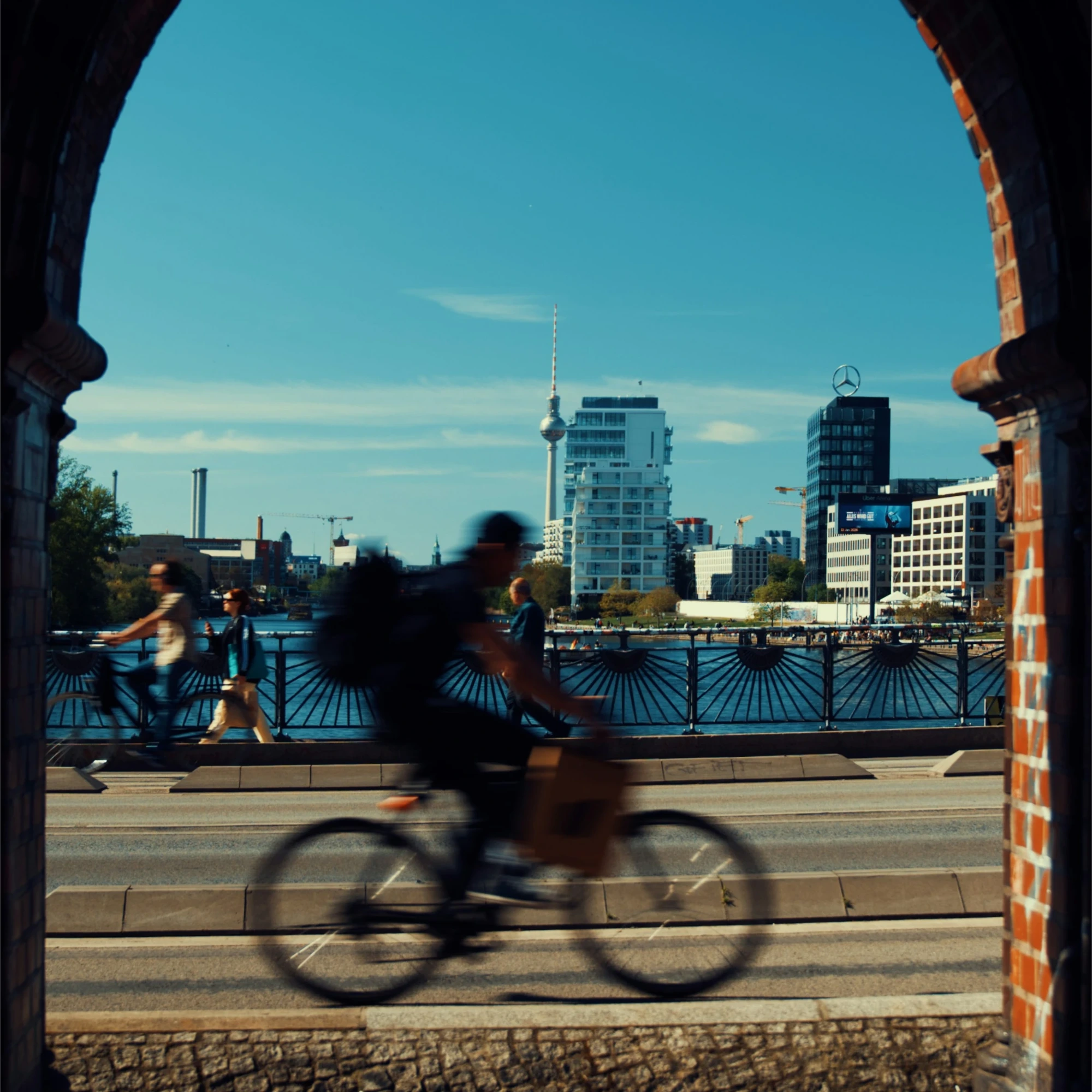 person on bicycle